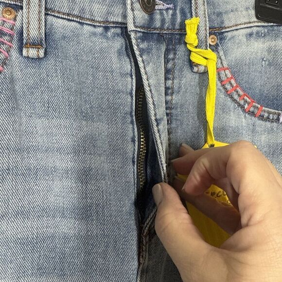 Circus NY Sam Edelman Size 26 Denim Jean Maxi Skirt Blue Calliope Back Slit‎ NEW - Picture 4 of 15